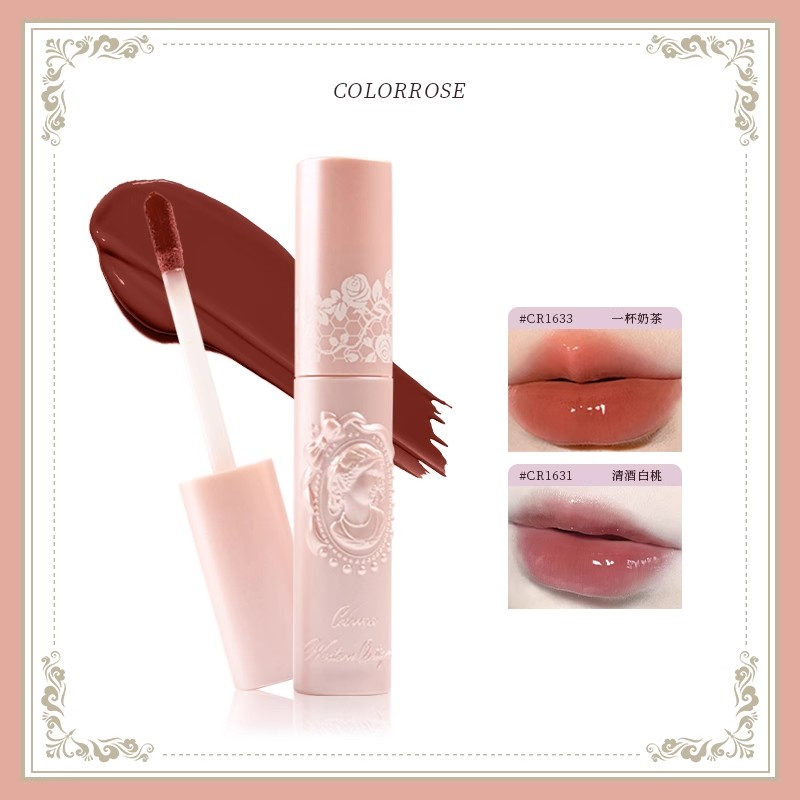 colorrose西洋古董镜面唇釉水光和柔雾口红女正品唇彩哑光 正品