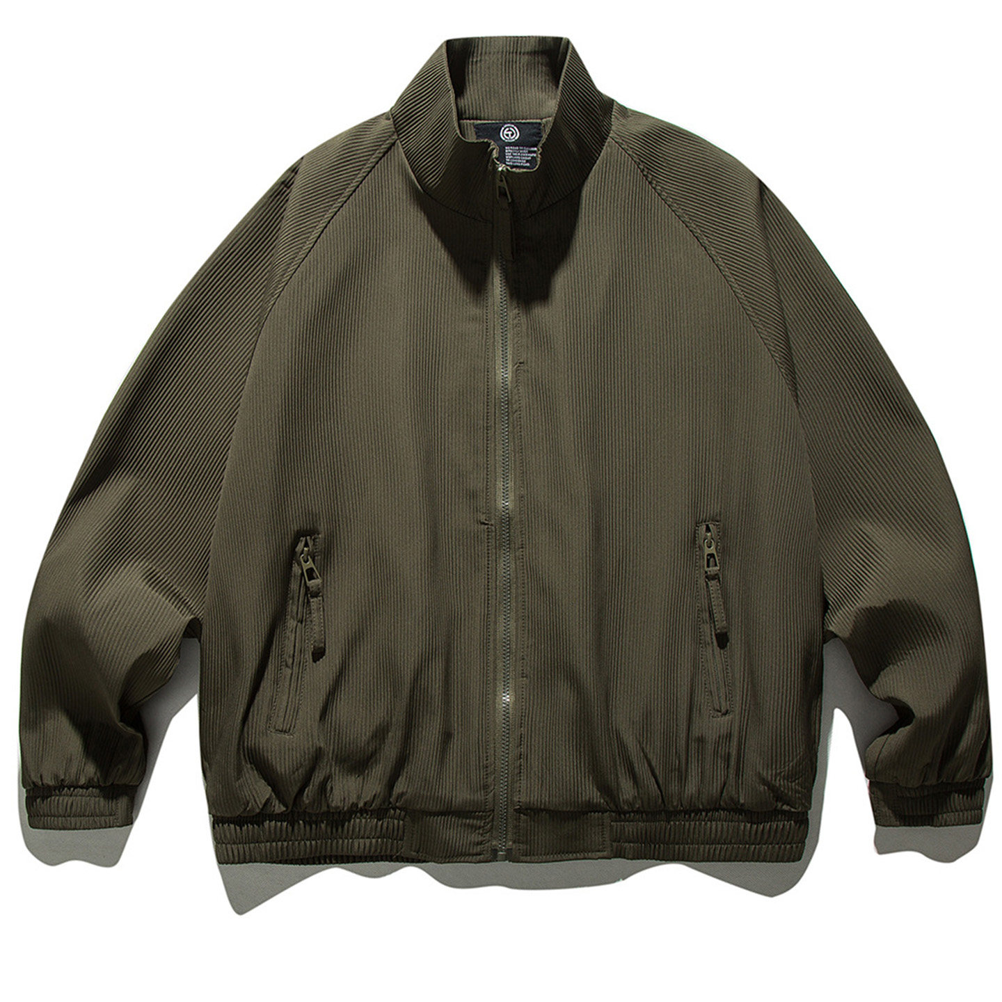 冬季立领美式复古飞行夹克棉服潮