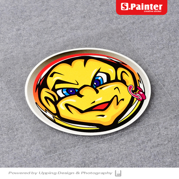 个性卡通摩托车防水反光车身贴