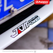 POWER日系贴纸创意汽车侧窗前后包围前铲装 SP车贴 JDM 饰反光贴