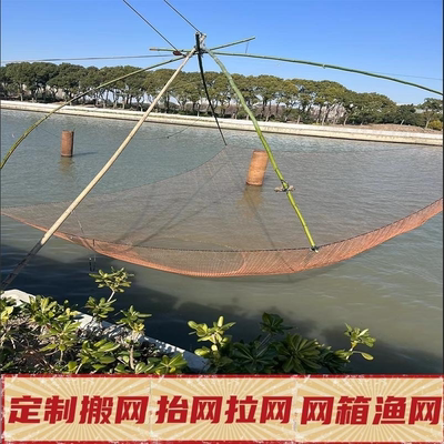 定制大型抬网自动捕鱼搬筝渔趣