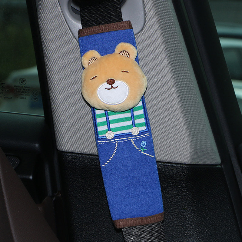 汽车安全带套护肩套卡通可爱座椅儿童安全带固定器车内饰装饰用品