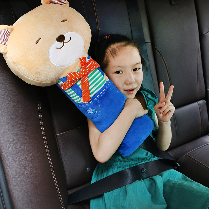 汽车安全带套护肩套卡通可爱座椅儿童安全带固定器车内饰装饰用品