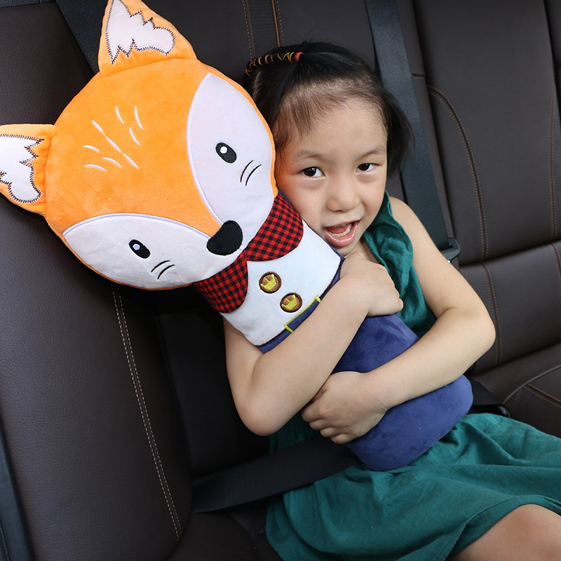 汽车安全带套护肩套卡通可爱座椅儿童安全带固定器车内饰装饰用品