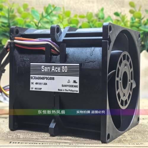 原装三洋 8CM 8080 1.32A 9CRA0848P8G006 服务器暴力散热风扇48V