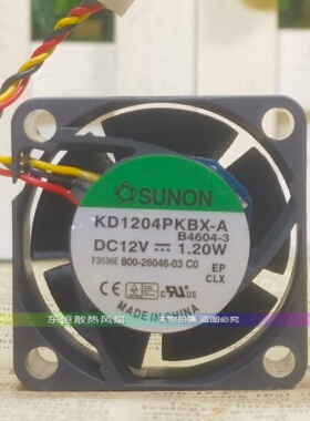 原装SUNON KD1204PKBX-A 4020 12V 1.20W 4CM 交换机电源散热风扇