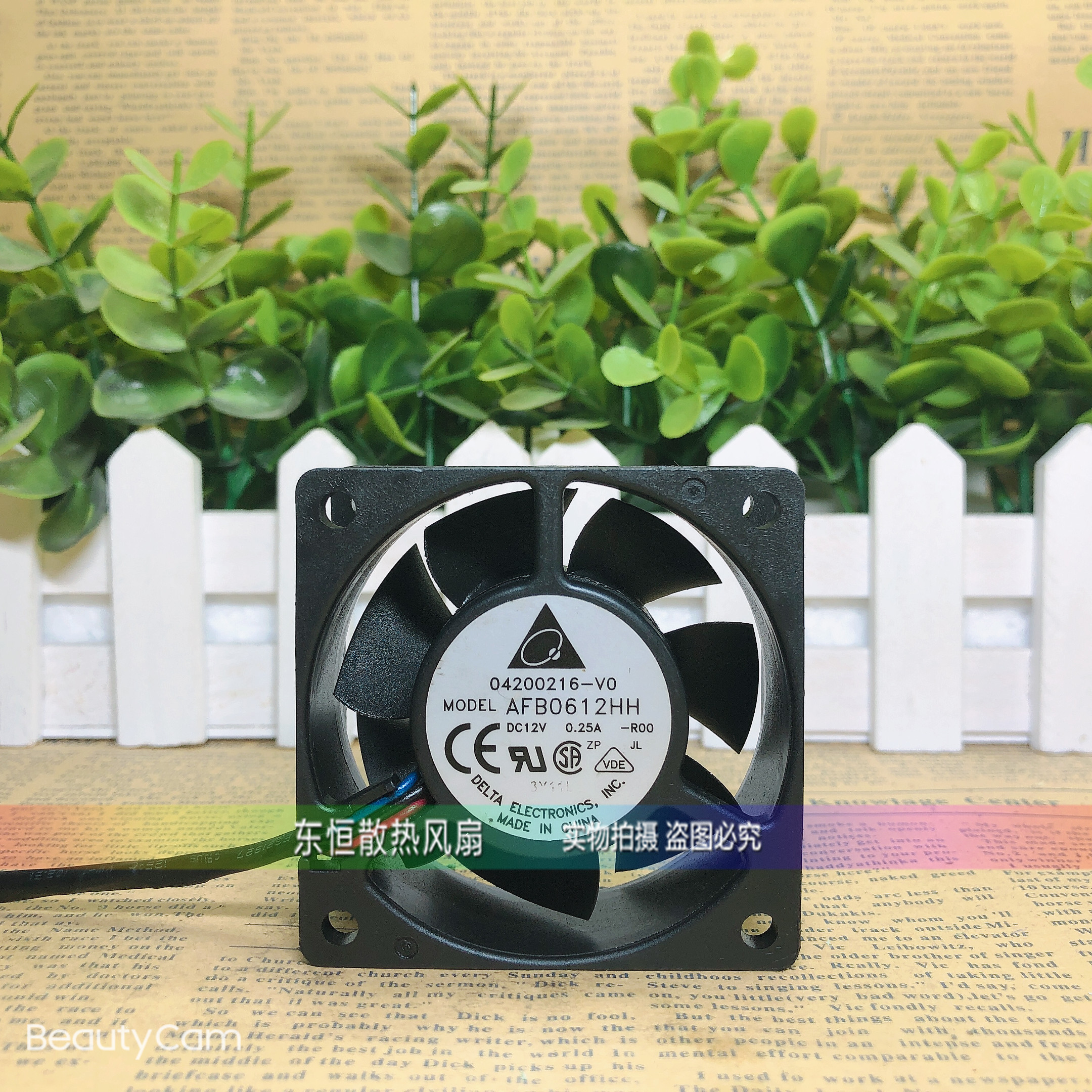 原装台达 6025 6cm AFB0612HH 12V 0.25A CPU 电脑 机箱散热风扇