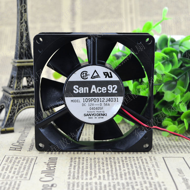 原装三洋 9025 9CM 12V 0.56A 109P0912J4031 机箱 电源 散热风扇