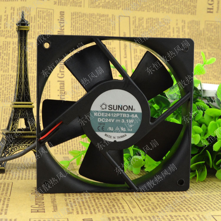 SUNON建准 12025 24V 3.1W 12CM 变频器散热风扇 KDE2412PTB3-6A