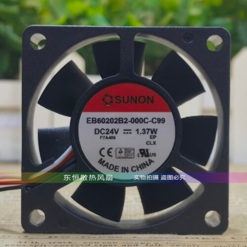 SUNON EB60202B2-000C-C99 24V 1.37W 6020 6CM 变频器散热风扇