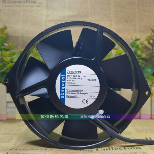 德国 ebmpapst 15038 15cm 7114N/19 24V 12W ABB变频器 散热风扇