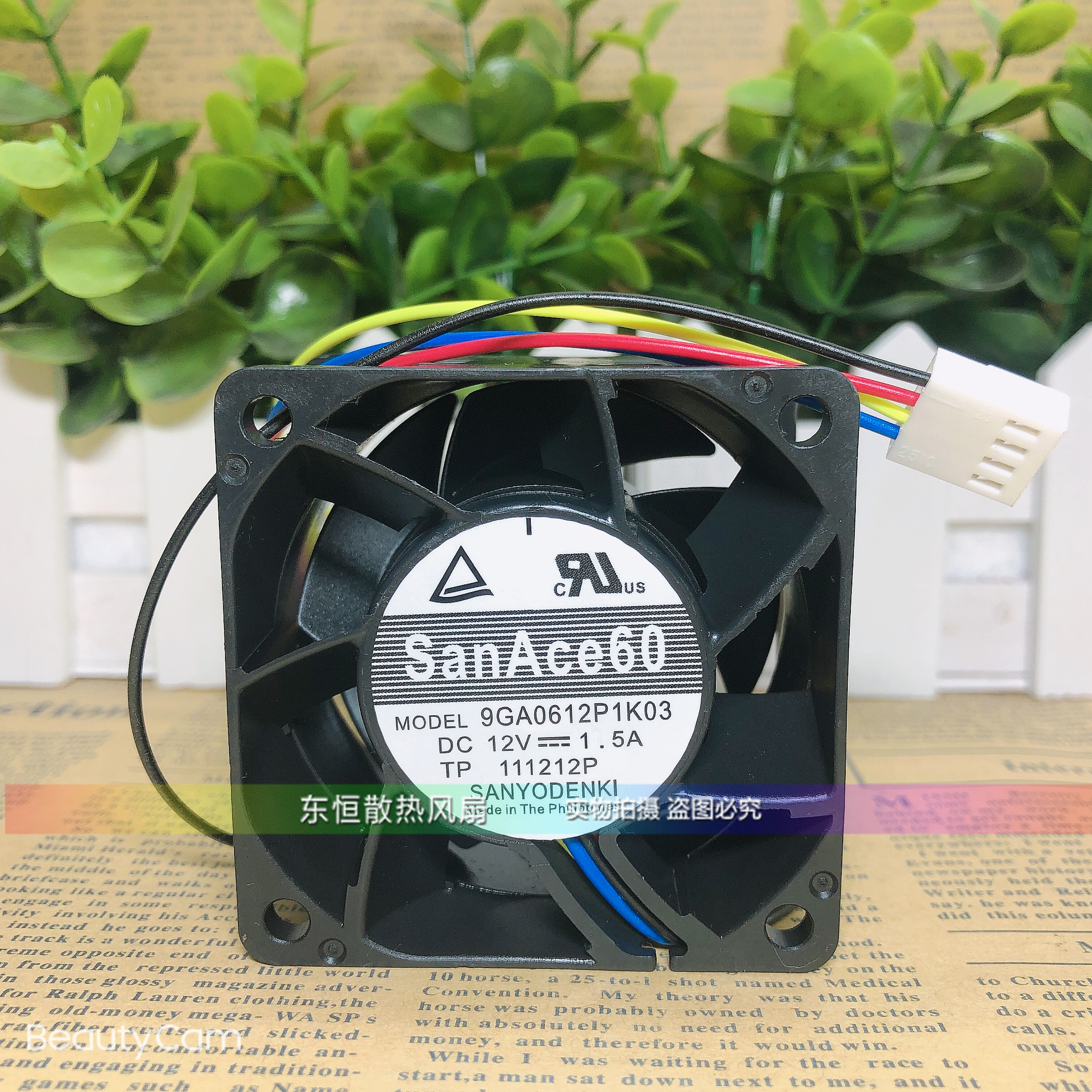 三洋 9GA0612P1K03 6038 12V 1.5A 6CM 服务器交换机暴力散热风扇