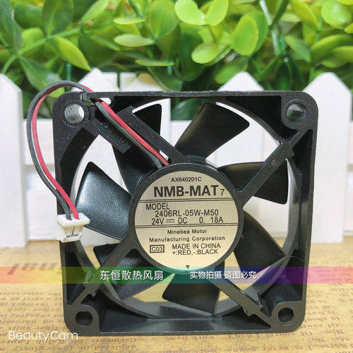 NMB 2406RL-05W-M50 24V 0.18A 6015 6CM 变频器 复印机 散热风扇