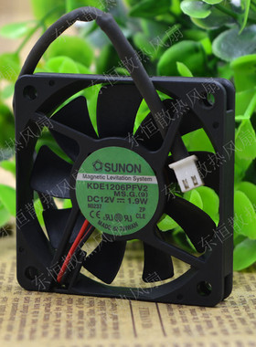 原装SUNON建准 KDE1206PFV2 6010 12V 1.9W 6CM CPU 机箱散热风扇