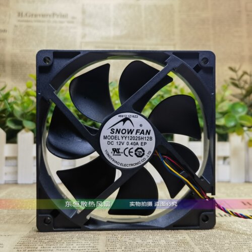 SNOWFAN YY12025H12B 12V 0.40A 12cm 12025 机箱 电源 散热风扇