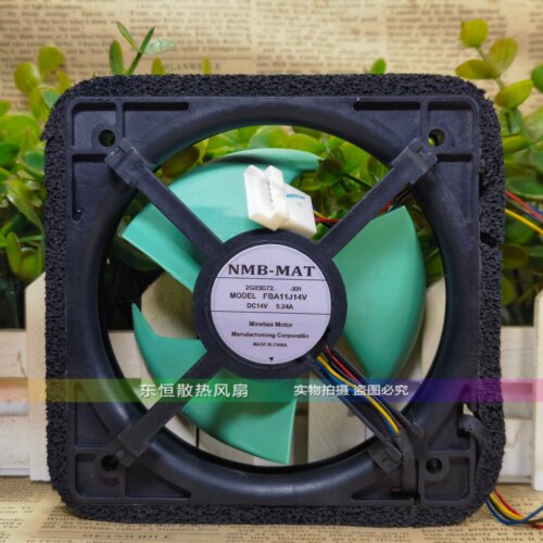 适用松下冰箱 静音冷冻冰柜散热风扇NMB-MAT FBA11J14V 14V 0.24A