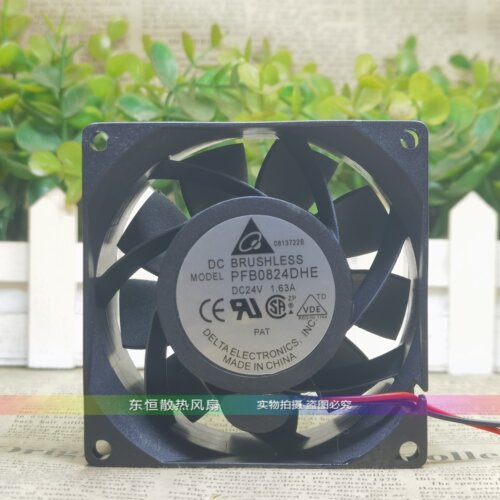 原装台达 PFB0824DHE 24V 1.63A 8038 8CM 变频器 暴力 散热风扇