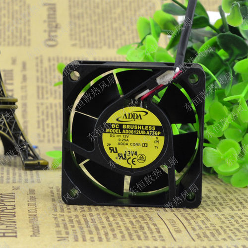 原装ADDA 6025 12V 0.25A AD0612UB-A73GP 6CM 机箱 电源散热风扇