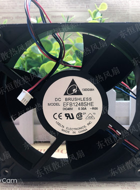 台达 EFB1248SHE 0.30A 12038 12CM 服务器机箱变频器散热风扇48V