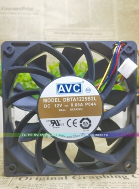 原装AVC奇宏 DBTA1225B2L 12CM 12025 12V 0.65A  交换机散热风扇