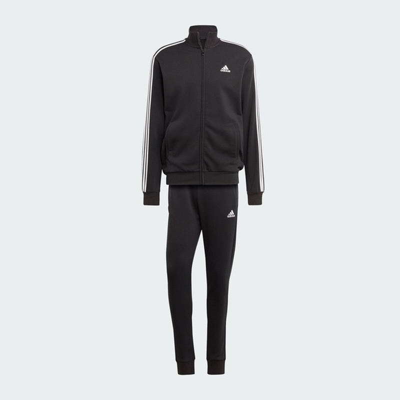 Adidas阿迪达斯男女同款一套运动开衫小标卫衣套装IC6766