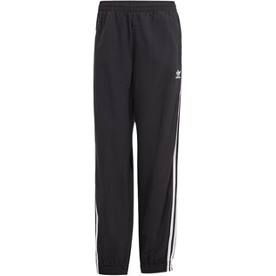 Adidas三叶草男子秋冬经典 女IT2501 三条纹梭织速干运动休闲长裤