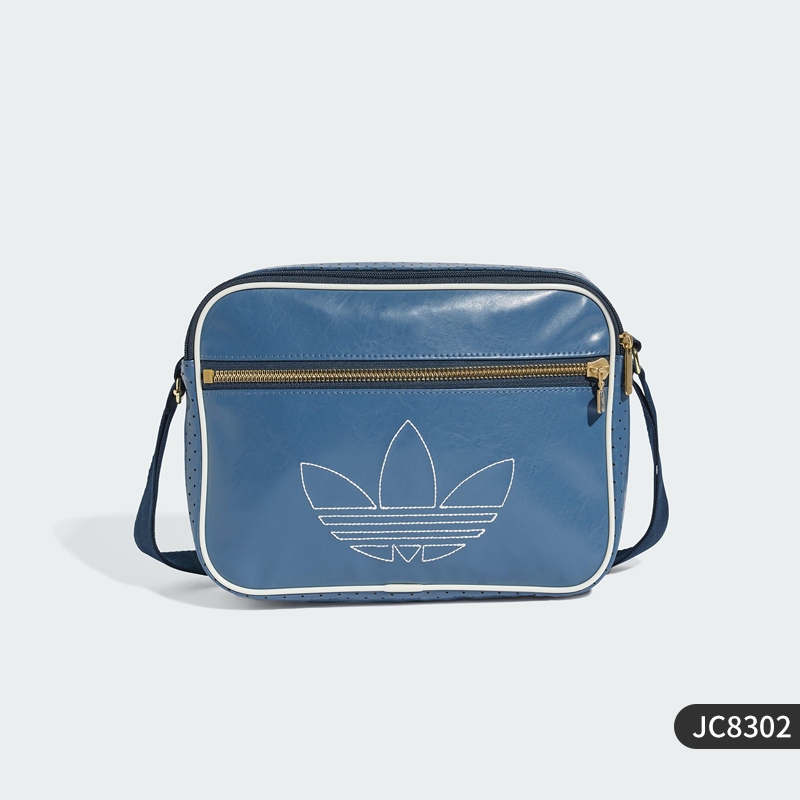 阿迪达斯ADIDAS三叶草AIRLINER复古运动休闲斜挎包JC8302JP0420
