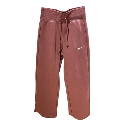 Nike耐克女子长裤冬新款休闲宽松高腰加绒保阔腿运动裤DQ5616-133