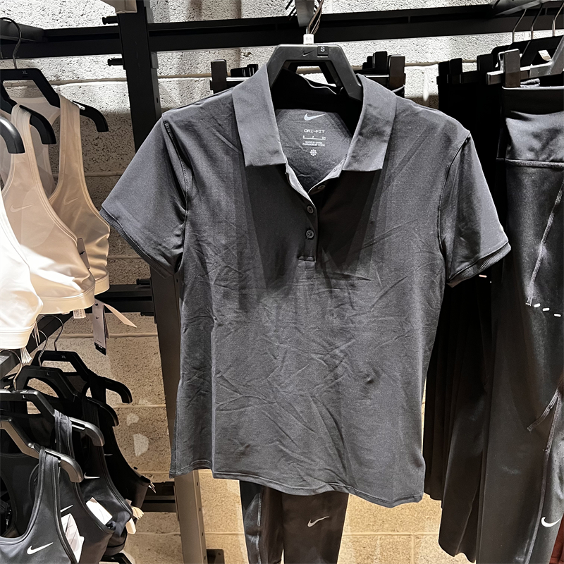 Nike耐克短袖女夏高尔夫翻领上衣POLO衫T恤FQ1575-010