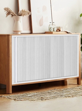 储物架杂物柜类遮挡帘免打孔鞋柜门隐形推拉厨柜门简易伸缩遮丑帘