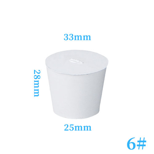 北京金新兴 橡胶塞 白胶塞 烧瓶塞 试管塞 橡皮塞 6号(25-33mm)