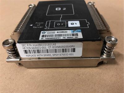 询价HP BL460C Gen8 CPU 2号位散热片 散热器670032-001 665003-0