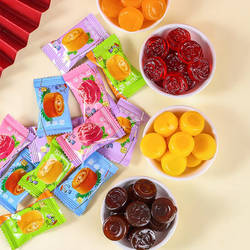 1公斤云南傣云妹果糕百香果酸角桑葚鲜花芒果宝珠梨果糕狗屎软糖