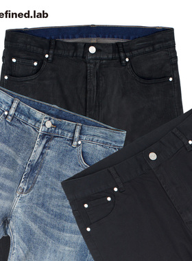 【断码清仓特价款】基本款极简微修身弹力潮牌牛仔裤