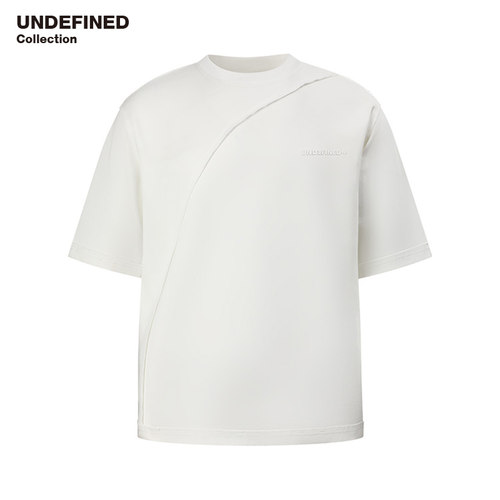 Undefined立体裁剪拼接短袖T恤