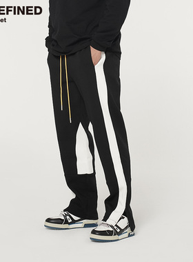 UNDEFINED HIGH STREET空气层微弹抗褶皱不变形美潮拼接运动潮裤