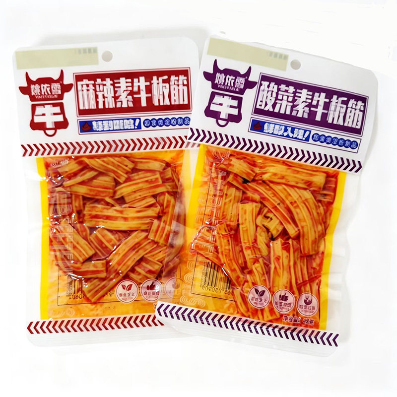 姚依雪素牛板筋凉皮辣条图片