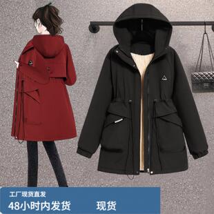 胖MM大码檰服2025年冬装新款简约宽松显瘦洋气减龄加戎帅气檰衣女