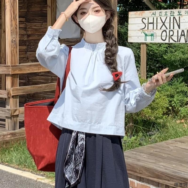 早秋气质一整套ootd穿搭套装裤子亚麻棉麻韩系多巴胺巨好看两件套