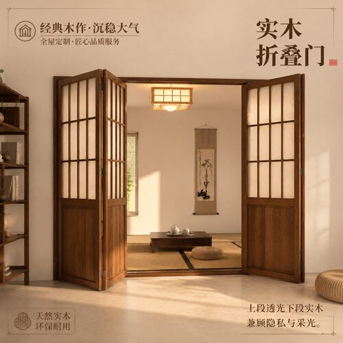 定制实木折叠门全国上门安装