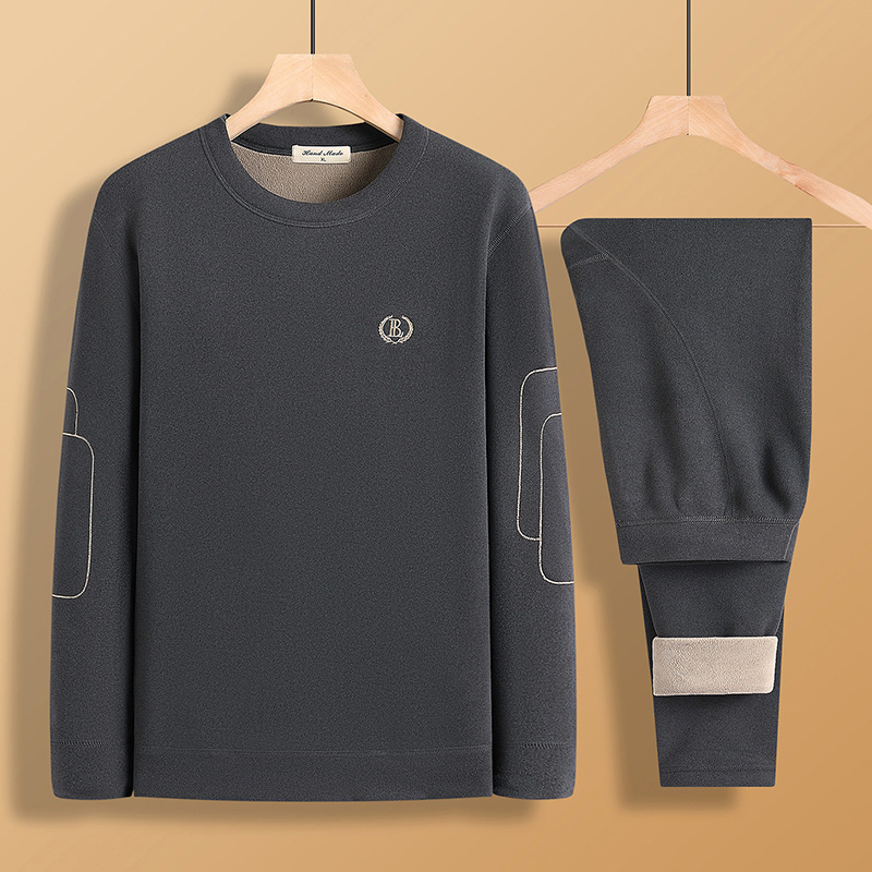 高档冬季新款男士保暖内衣套装