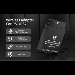 PS2无线手柄接收器 蓝牙适配器 用PS3 4 PS5 NSPRO手柄控制PS2和1