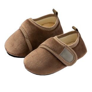 地板袜亲子秋冬季加绒加厚男童女童室内学步鞋防滑软底隔凉地板鞋