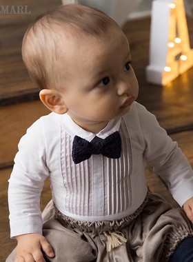 MARLMARL婴儿连体衣新生儿衣服男宝礼服宝宝新年礼物bodysuits01