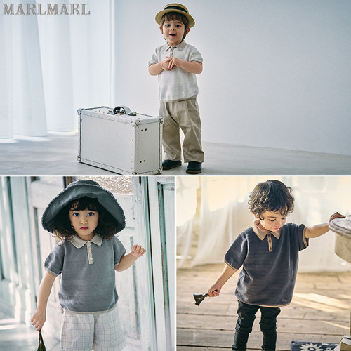 MARLMARL儿童短袖男女同款T恤