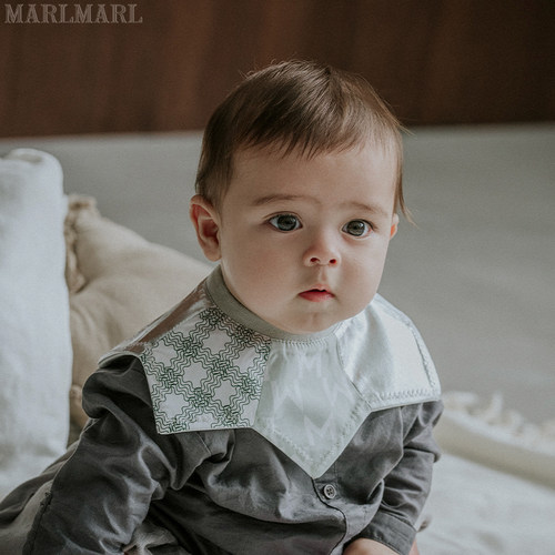 marlmarl围嘴新生儿可定制口水巾