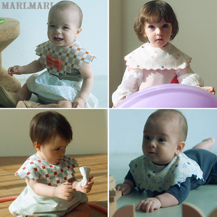 MARLMARL宝宝围兜360度旋转婴幼儿吃饭围嘴可定制口水巾joujou_C