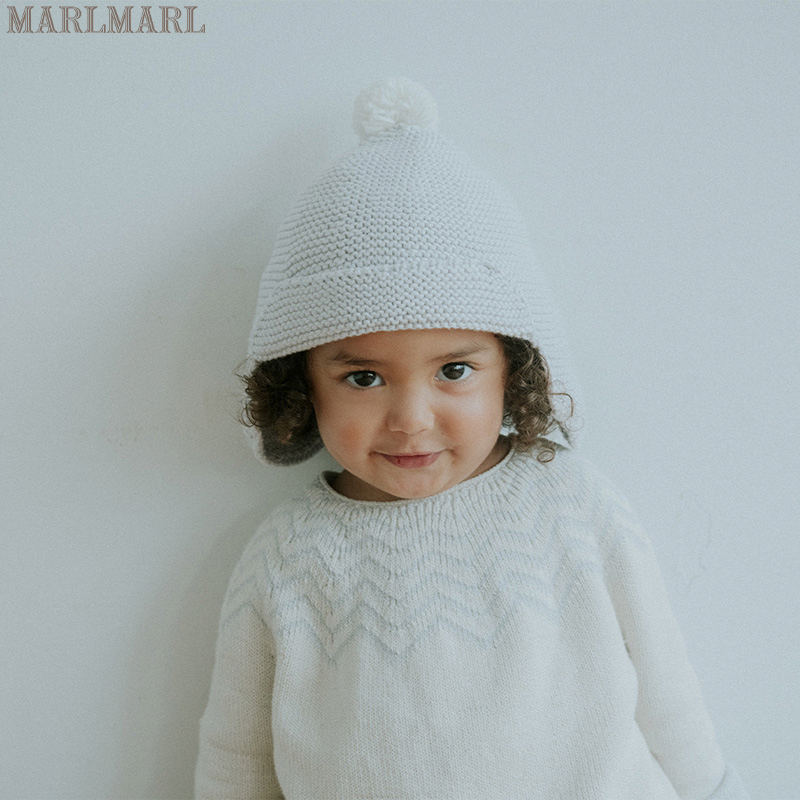 marlmarl针织帽帽子无缝编制