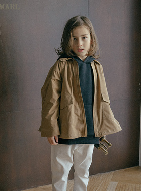 MARLMARL女童男童外套秋冬款防风衣儿童宝宝防水长袖上衣swing03