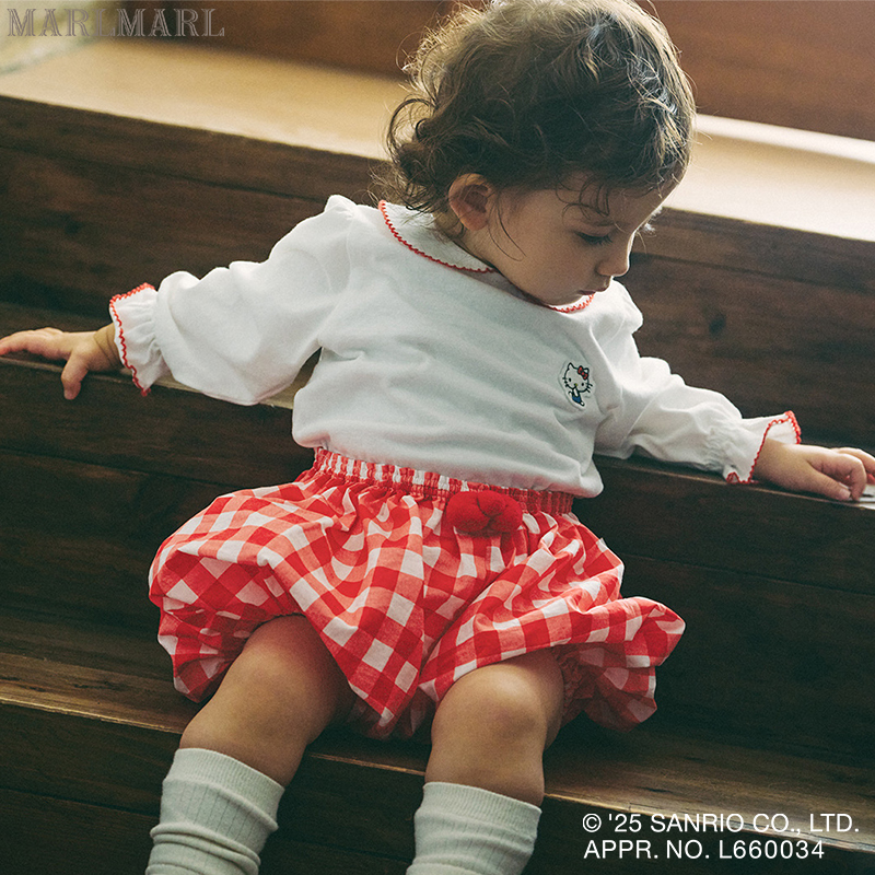 MARLMARL三丽鸥系列HELLOKITTY南瓜灯笼裤婴儿阔腿裤周岁满月礼物